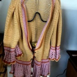 Hand crocheted sweater
